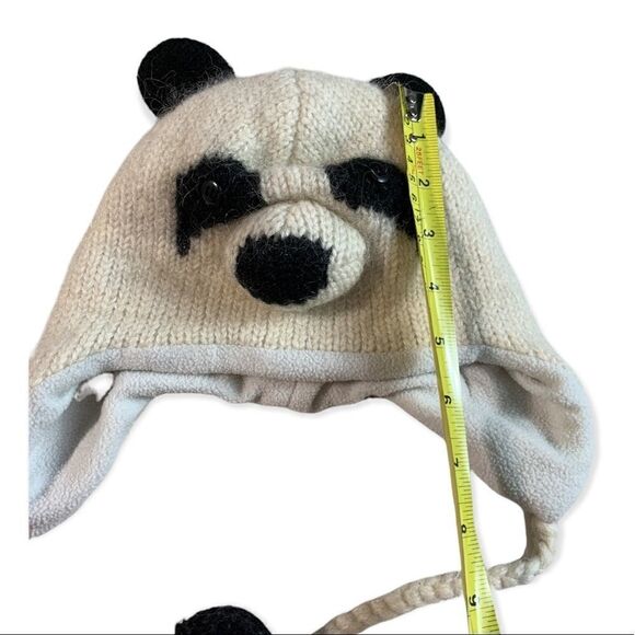 𝅺WOOL Little Kids Panda Hat - Picture 9 of 10